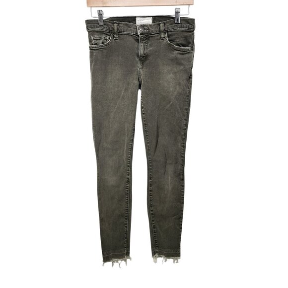 Current/Elliott Forest Night Released Hem‎ Skinny Jeans Size 28 Green - Picture 1 of 10